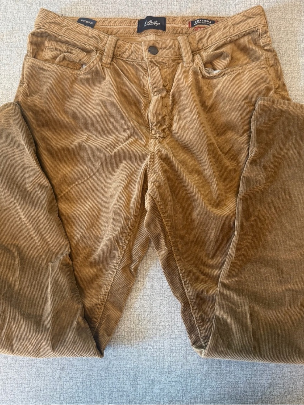 Charisma Men's Corduroy Pants in Camel Brown